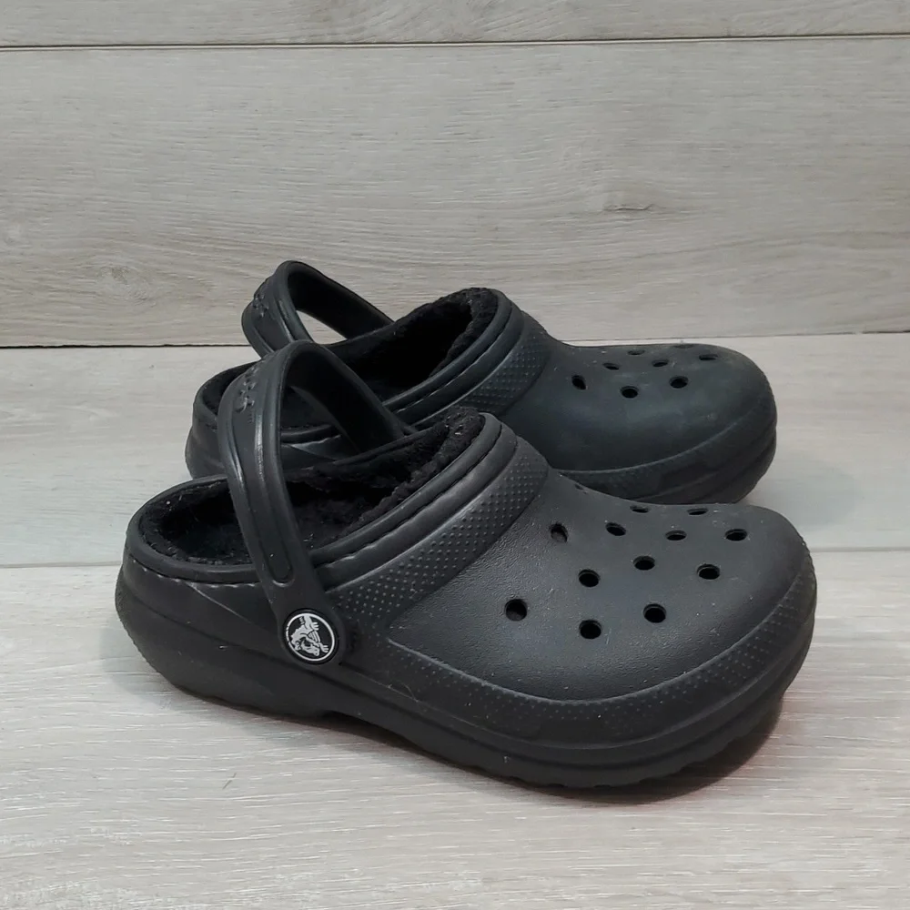 Crocs Kids Unisex Insulated Lined Classic Clogs Sandals shoes sz C11